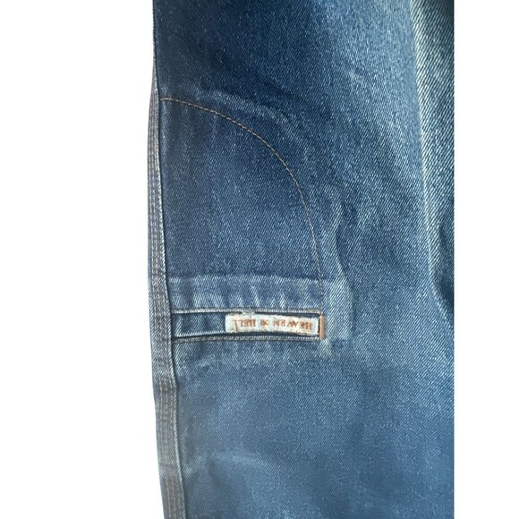 HEAVEN & HELL Vintage Men's 761 Wide Leg Medium Wash Jeans Size 36 - Picture 10 of 13